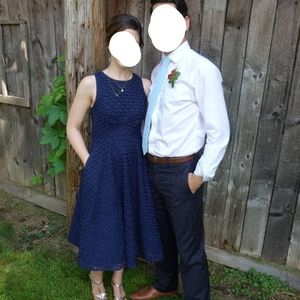 Nicole Miller Navy Cocktail Dress: size 4